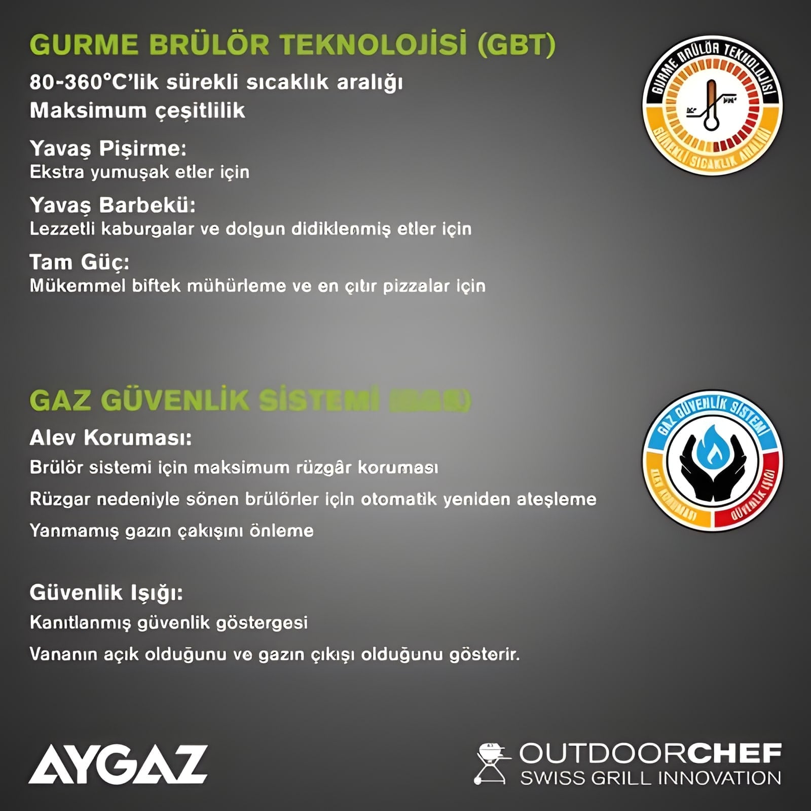 Aygaz Arosa 570 G Yeni Nesil Barbekü — görsel 5